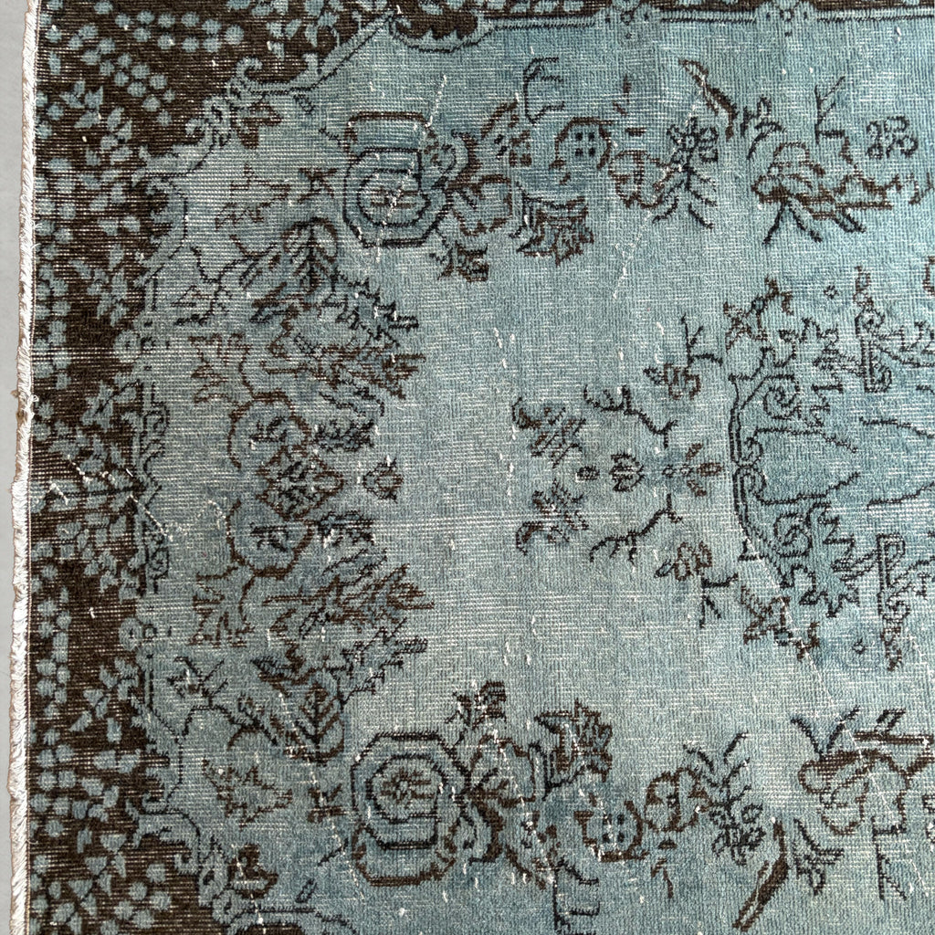 Vintage overdyed rug 260608