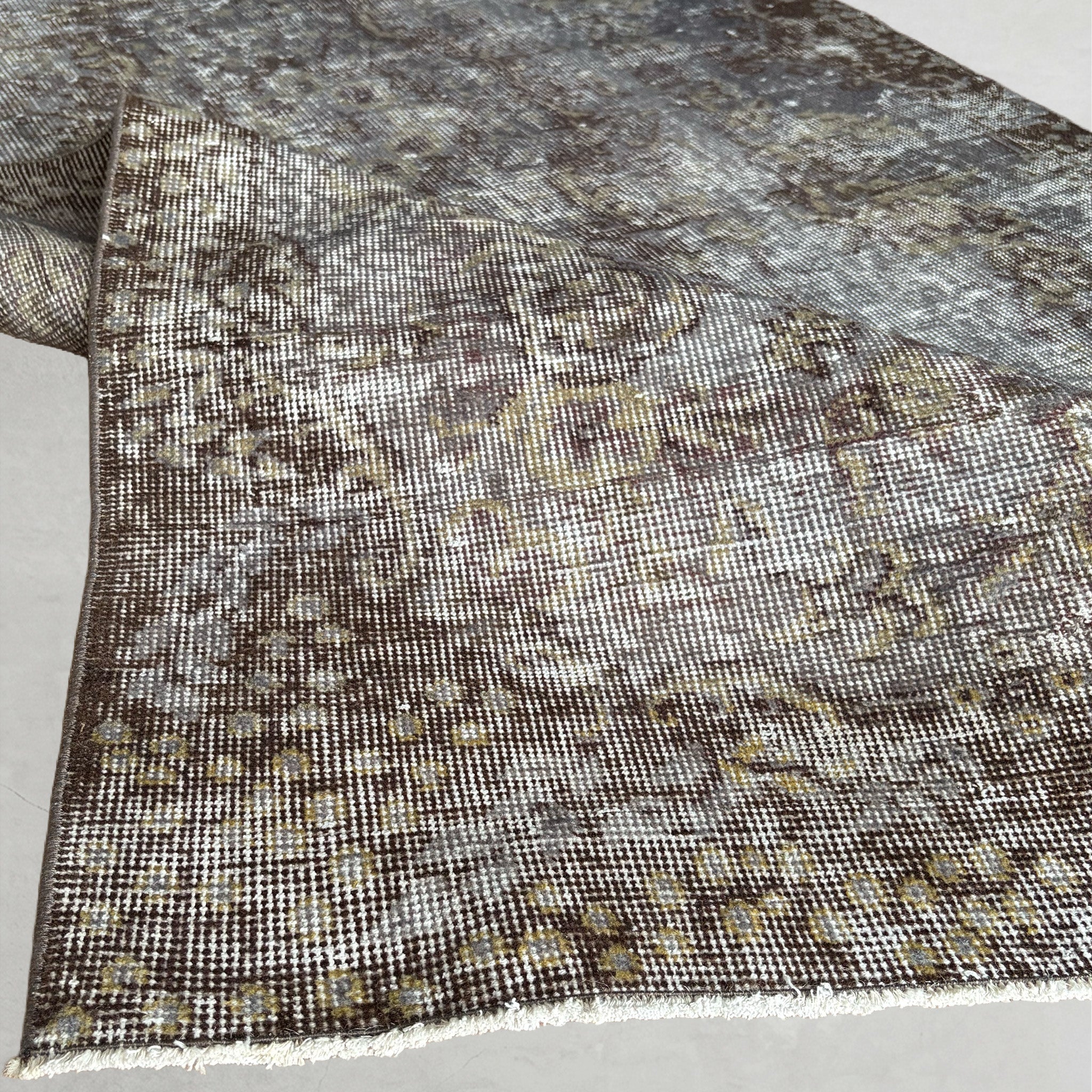 Vintage overdyed rug 260619