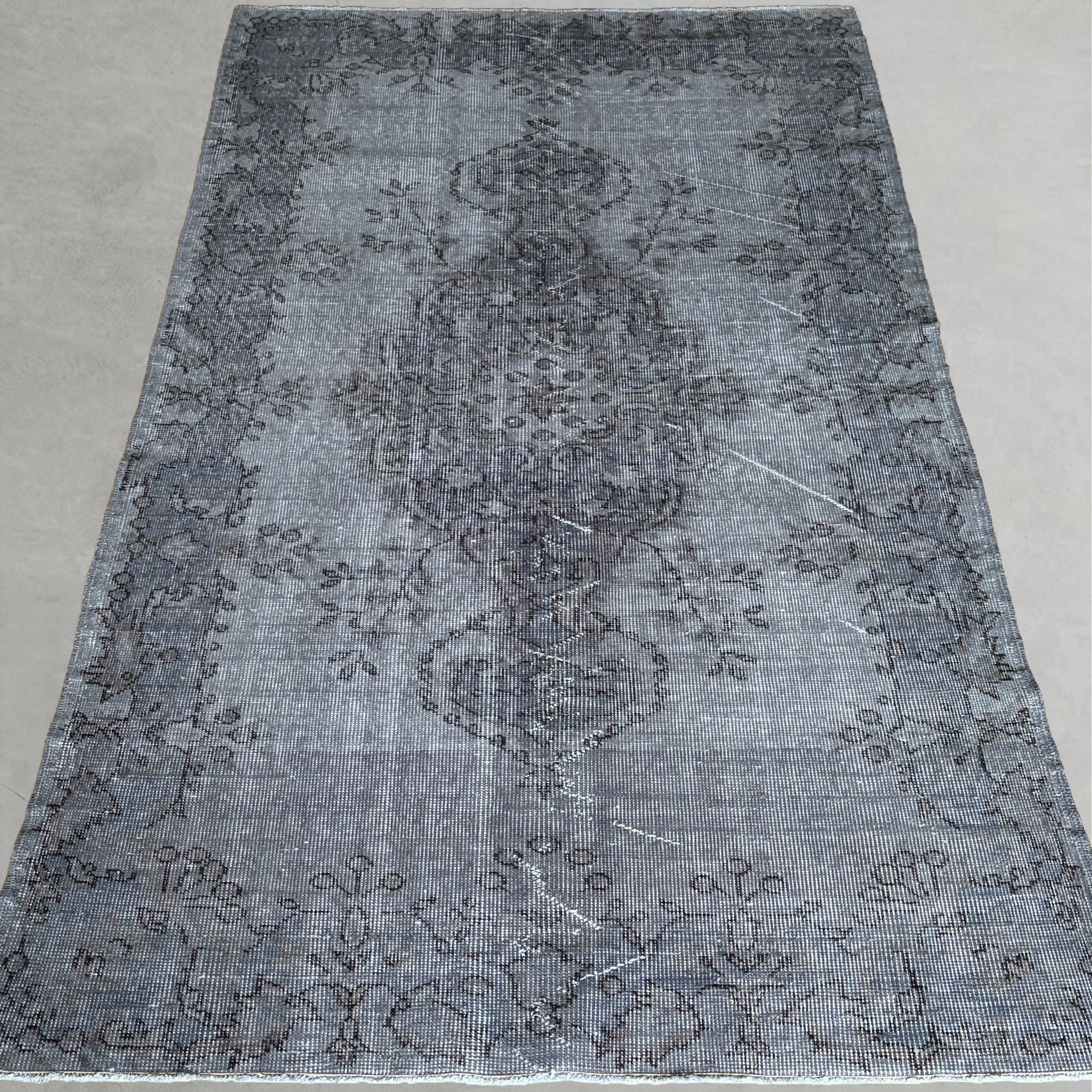 Vintage overdyed rug 260628