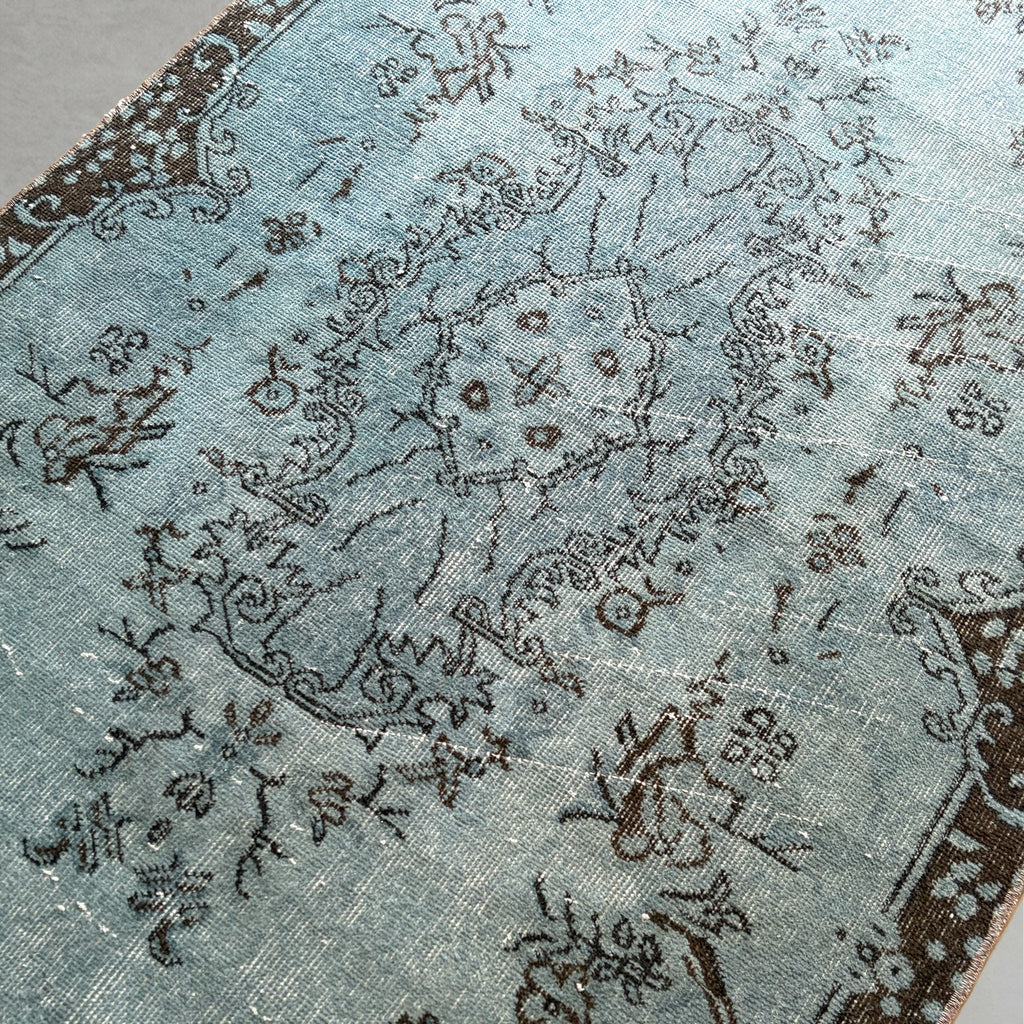 Vintage overdyed rug 260608