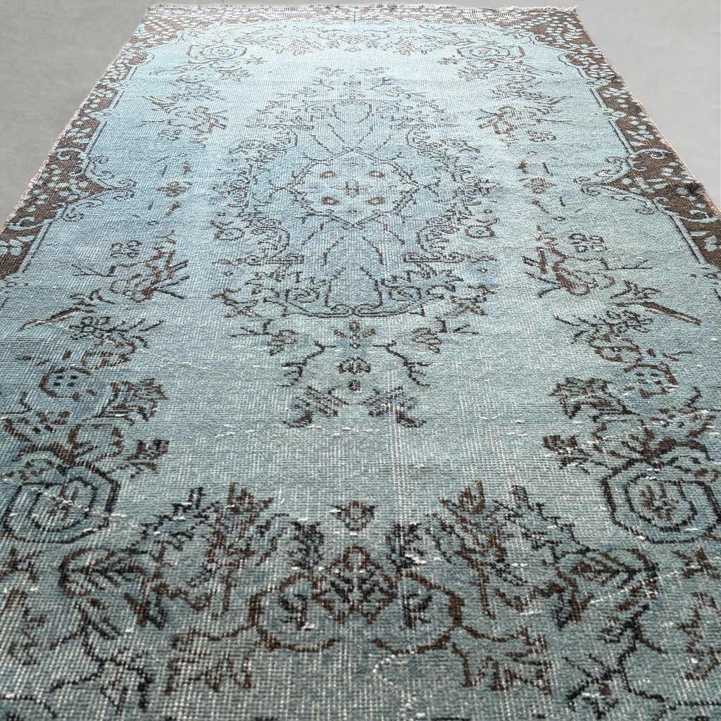 Vintage overdyed rug 260608