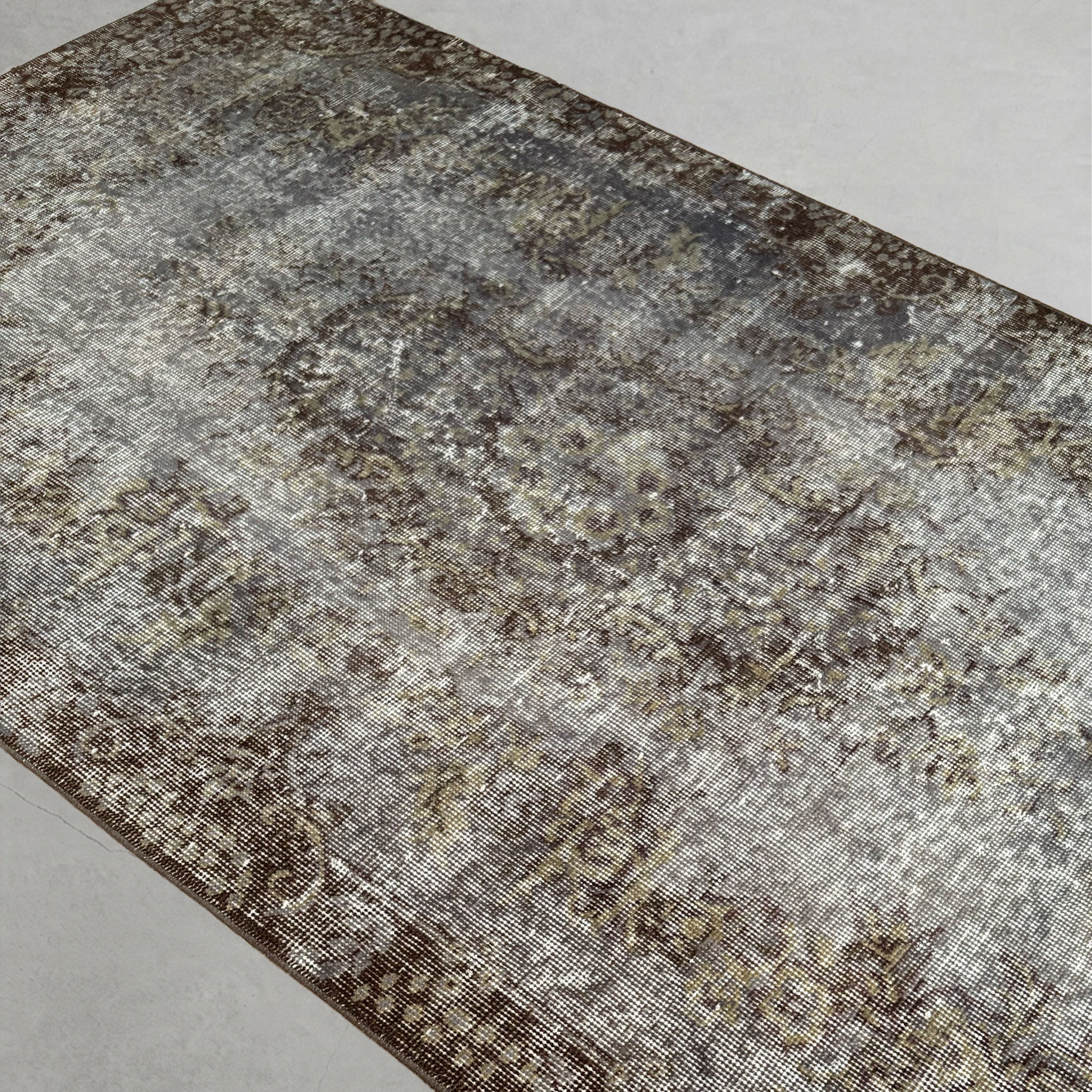 Vintage overdyed rug 260619