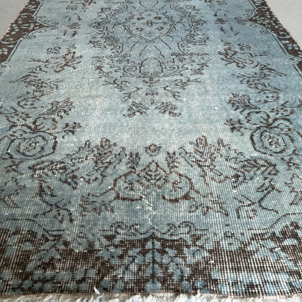 Vintage overdyed rug 260608