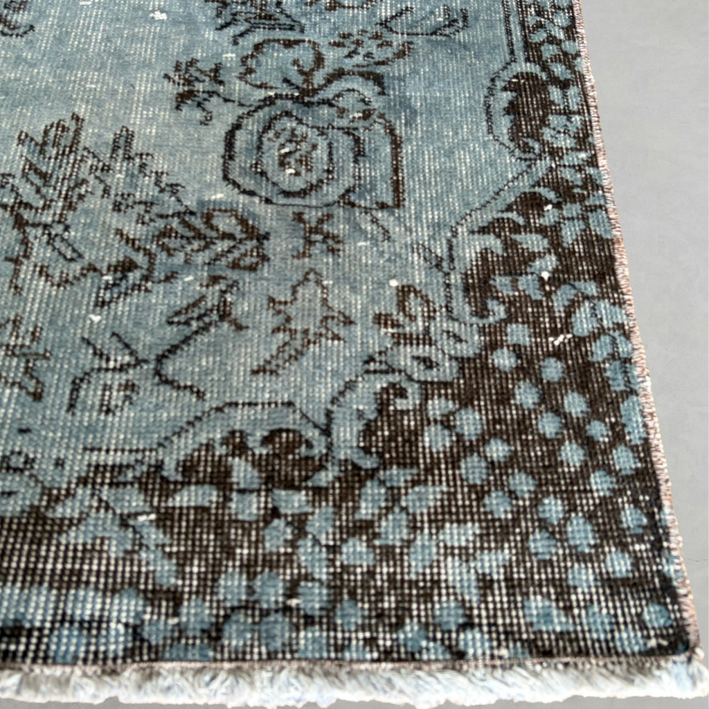 Vintage overdyed rug 260608