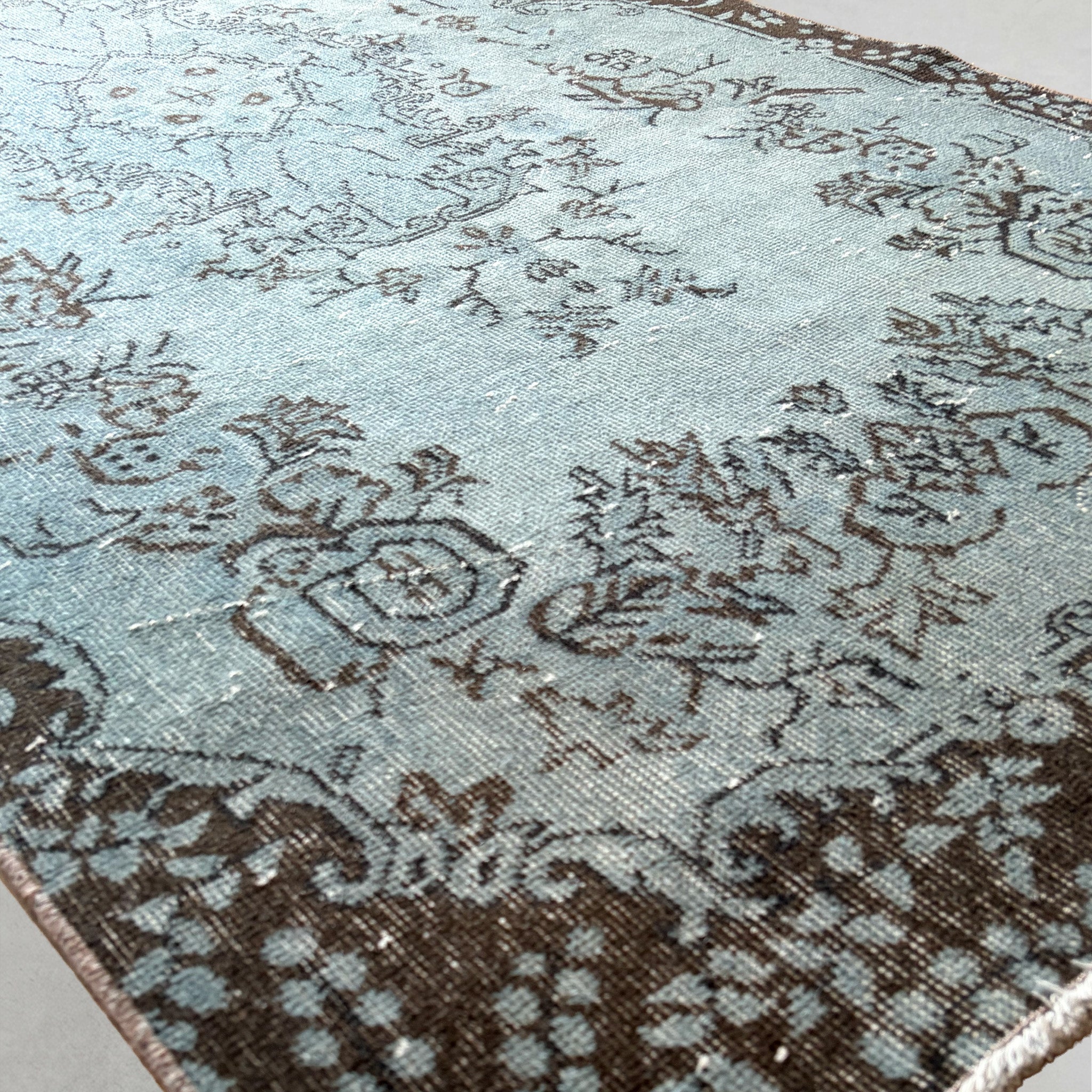 Vintage overdyed rug 260608