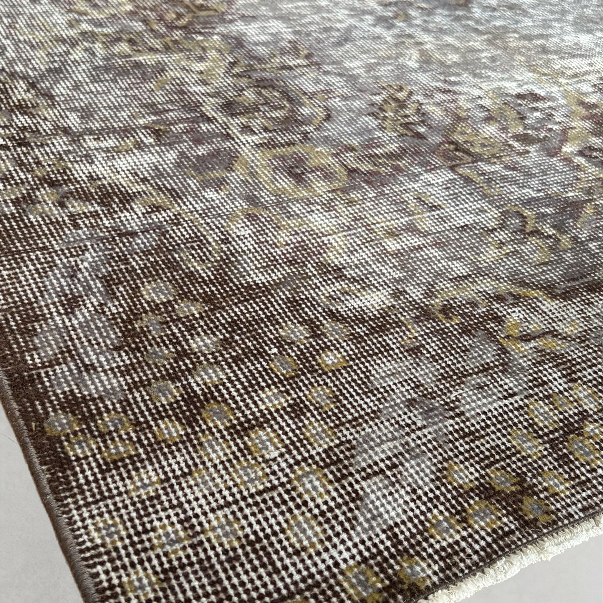 Vintage overdyed rug 260619