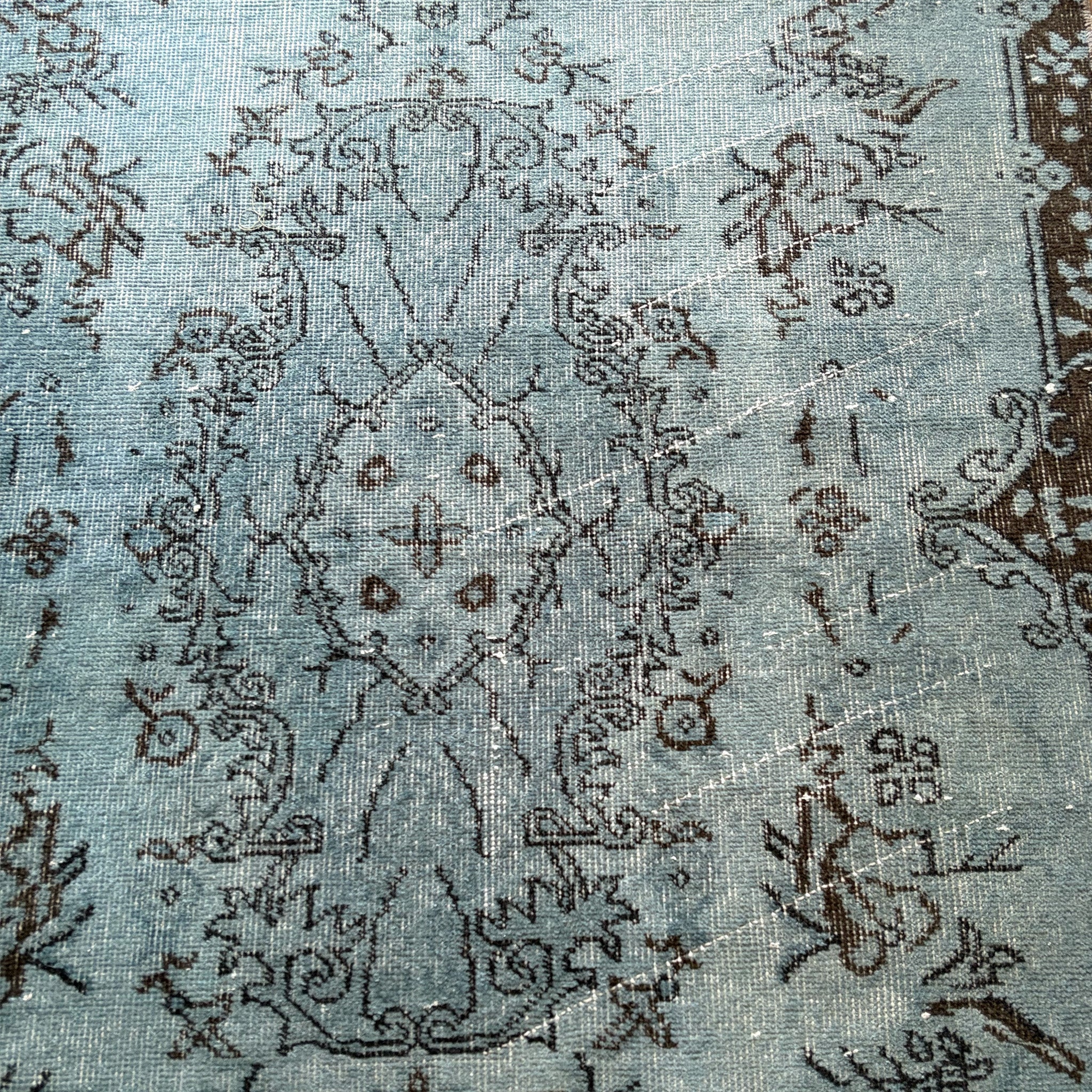 Vintage overdyed rug 260608